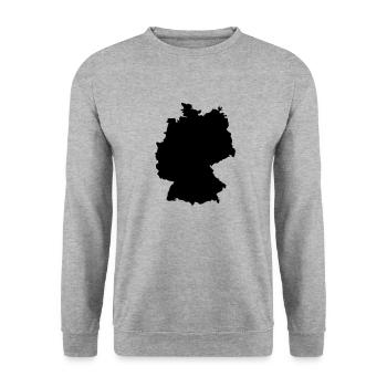 Germany - Unisex Sweatshirt - salt & pepper - Front - Alina (178cm) & Michal (187cm)