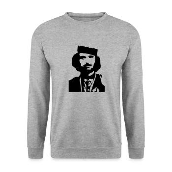 Cerciz Topulli - Unisex Pullover - Weißgrau meliert - Vorne - Alina (178cm) & Michal (187cm)