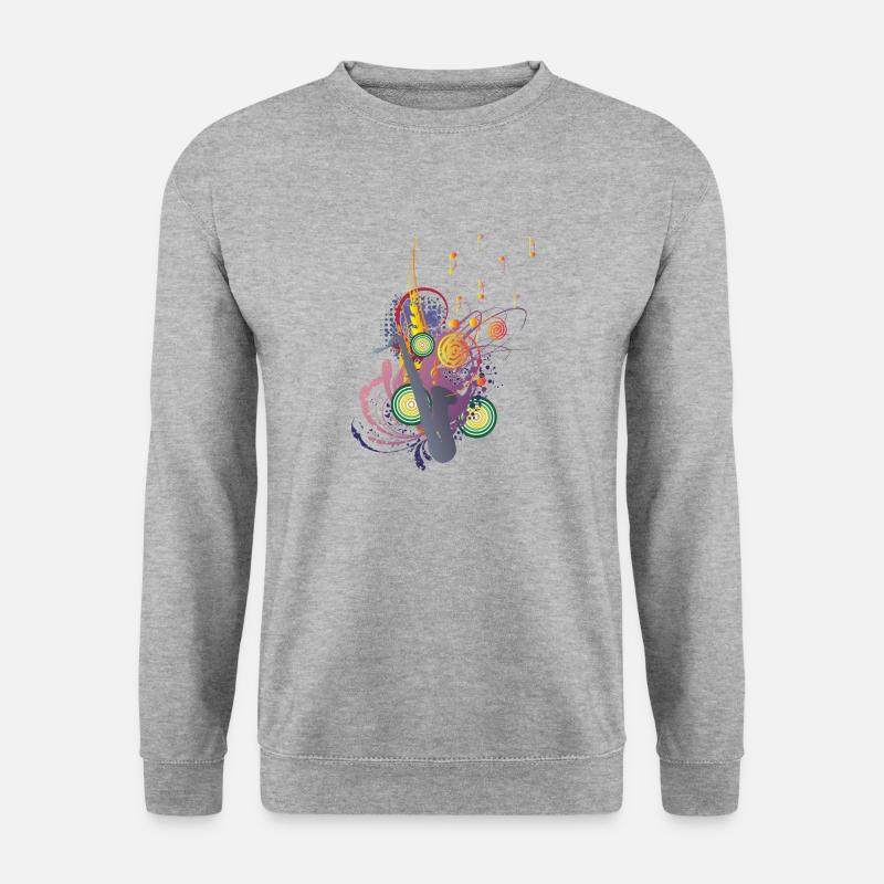 Colours of Music - Unisex Pullover - Weißgrau meliert