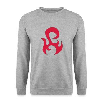 tribal - Unisex Sweatshirt - salt & pepper - Front - Alina (178cm) & Michal (187cm)