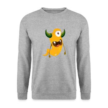 Monstaa Originaals Monster #17 - Unisex Sweatshirt - salt & pepper - Front - Alina (178cm) & Michal (187cm)