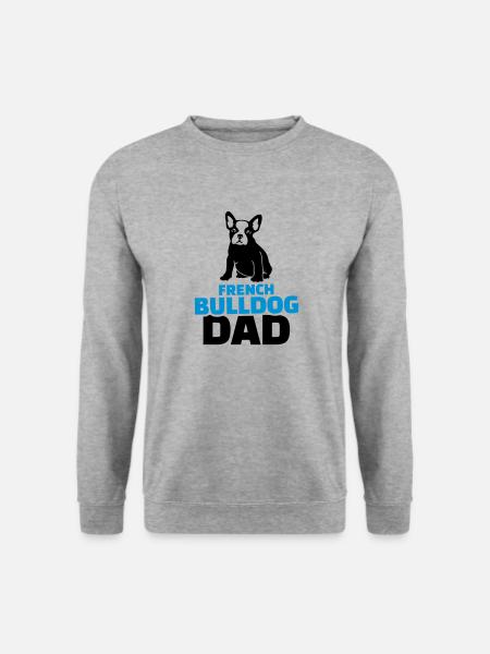 French Bulldog Dad - Sweat-shirt Unisexe - gris chiné