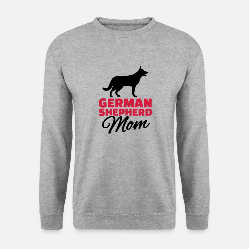 Schäferhund - Unisex Pullover - Weißgrau meliert