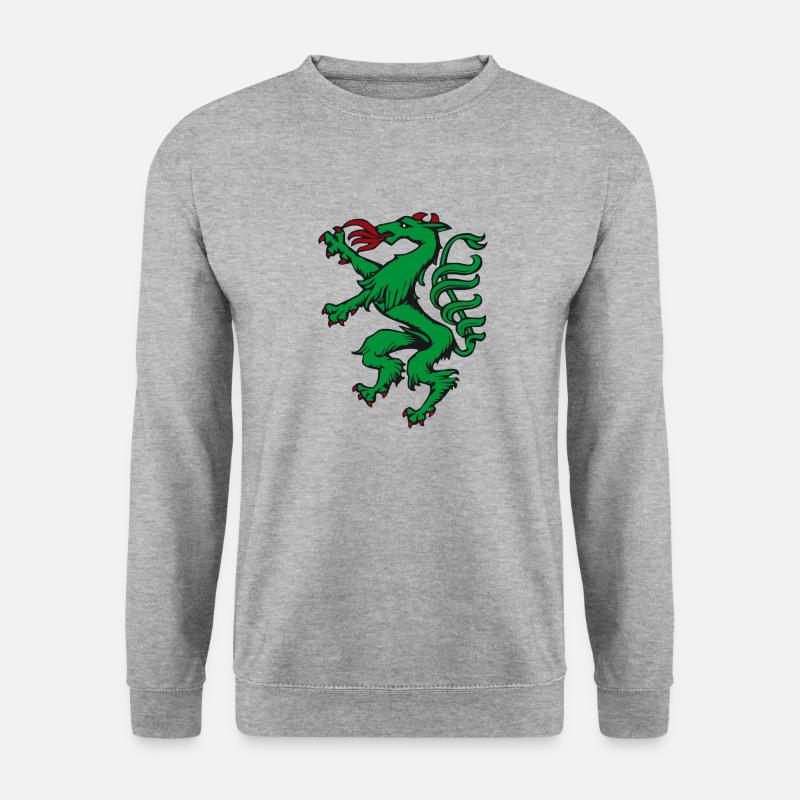 Steirischer Panther Wappen Steiermark Geschenk - Unisex Pullover - Weißgrau meliert