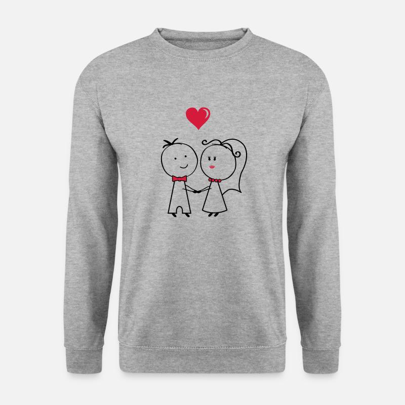 ehepaar_2 - Sweat-shirt Unisexe - gris chiné