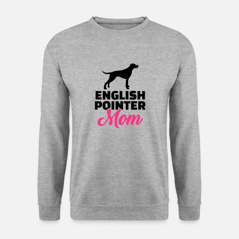 English Pointer - Unisex Pullover - Weißgrau meliert