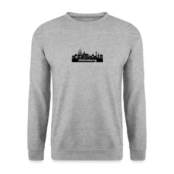 Oldenburg + Skyline - Unisex Sweatshirt - salt & pepper - Front - Alina (178cm) & Michal (187cm)