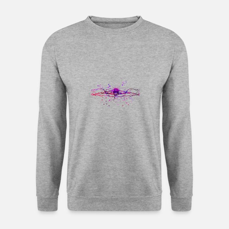 NEURON ANATOMIC ART - Unisex Pullover - Weißgrau meliert