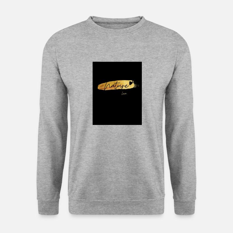 Nature-Love - Unisex Pullover - Weißgrau meliert