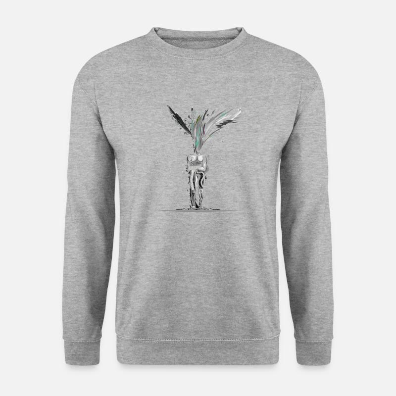 The Dreamer - Unisex Pullover - Weißgrau meliert