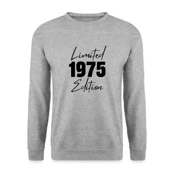 1975 Édition limitée - Sweat-shirt Unisexe - gris chiné - Devant - Alina (178cm) & Michal (187cm)