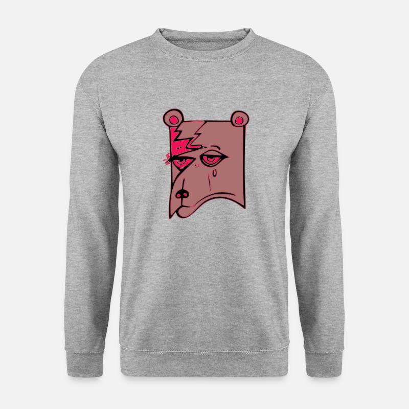 Mamo the sad bear - Unisex Sweatshirt - salt & pepper