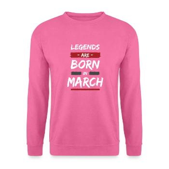 Legenden wurden Geboren - Unisex Pullover - Pink - Vorne
