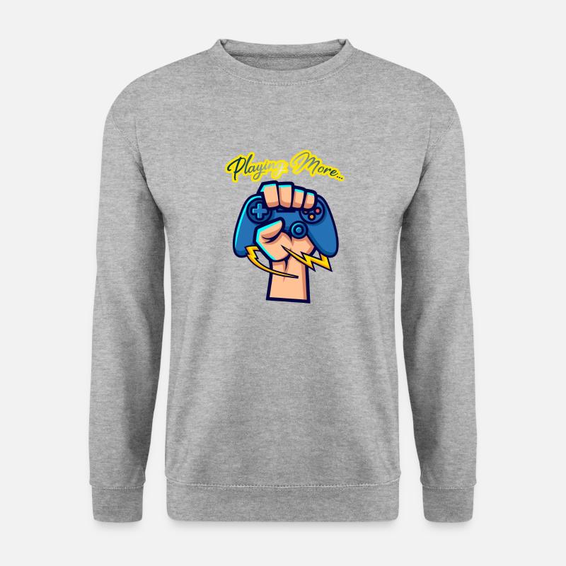 Playing more… - Unisex Sweatshirt - salt & pepper