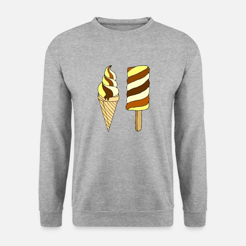 Eis - Unisex Pullover - Weißgrau meliert