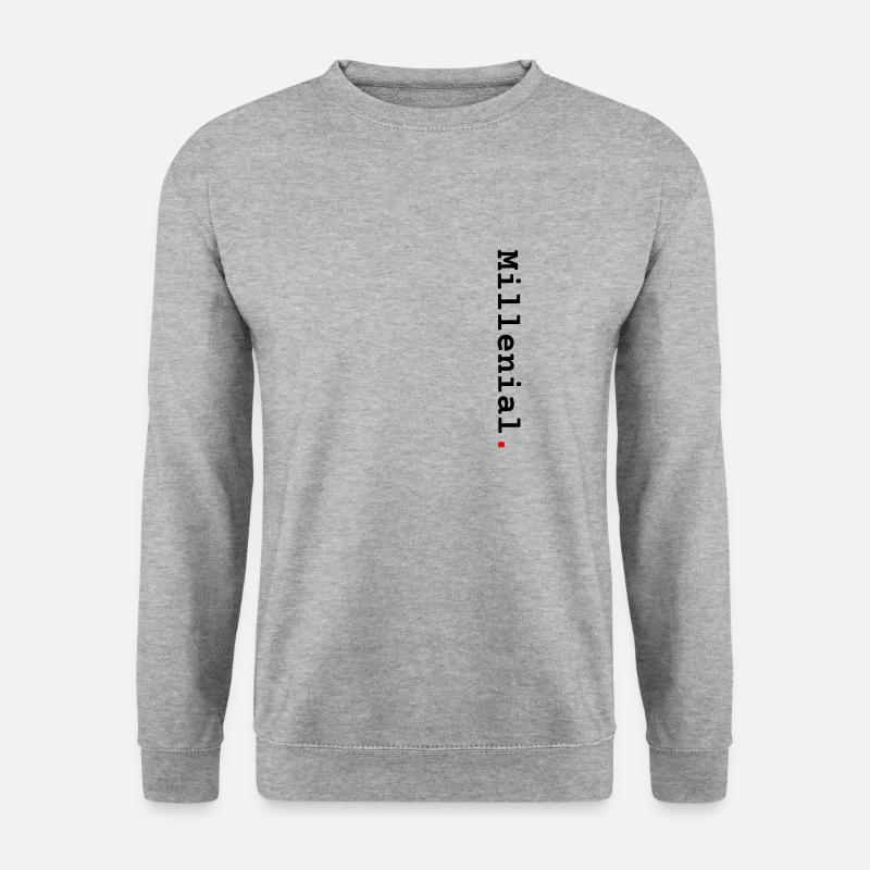 Millennial vertical - Unisex Sweatshirt - salt & pepper