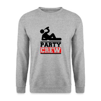 Équipe de fête - Sweat-shirt Unisexe - gris chiné - Devant - Alina (178cm) & Michal (187cm)