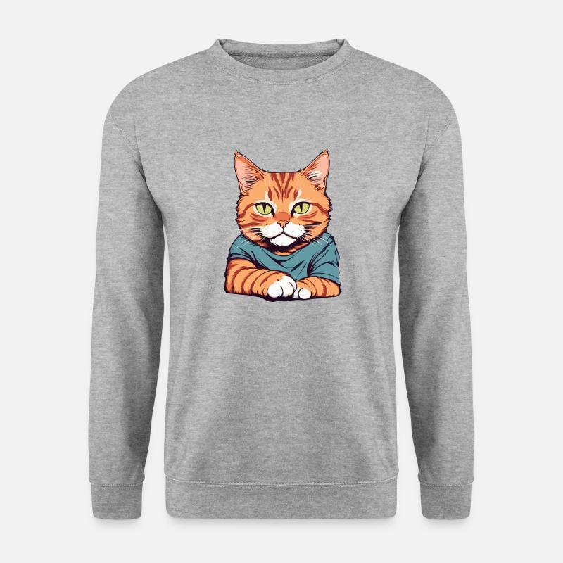 Cat Pet Tiger - Unisex Sweatshirt - salt & pepper