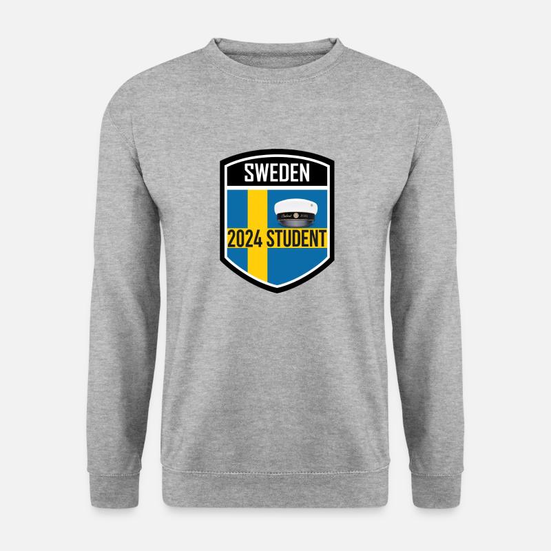 Abschlussfeier 2024 Abiturfeier - Unisex Pullover - Weißgrau meliert