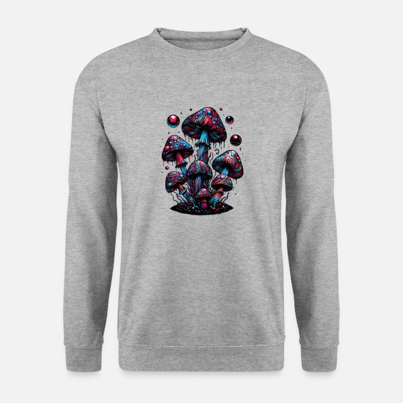 Psychedelic Mushroom Magic - Unisex Sweatshirt - salt & pepper