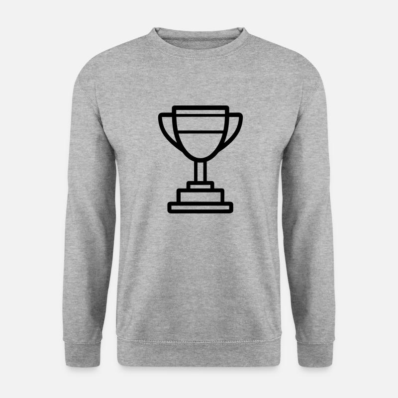 Trophäe - Unisex Pullover - Weißgrau meliert