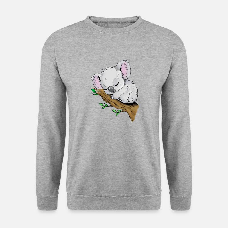 Sleeping Koala - Unisex Sweatshirt - salt & pepper