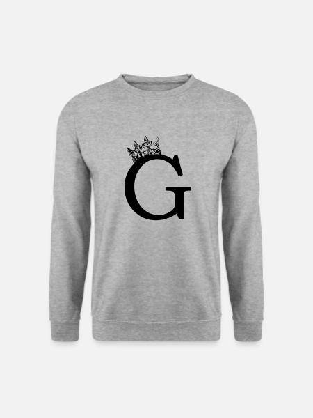 crown G - Unisex Sweatshirt - salt & pepper