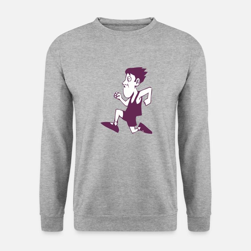 The Marathoner - Unisex Pullover - Weißgrau meliert