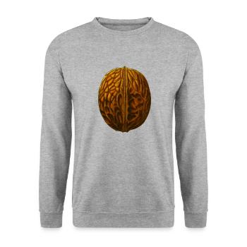 walnuts walnut veggie vegetables fruits10 - Unisex Sweatshirt - salt & pepper - Front - Alina (178cm) & Michal (187cm)