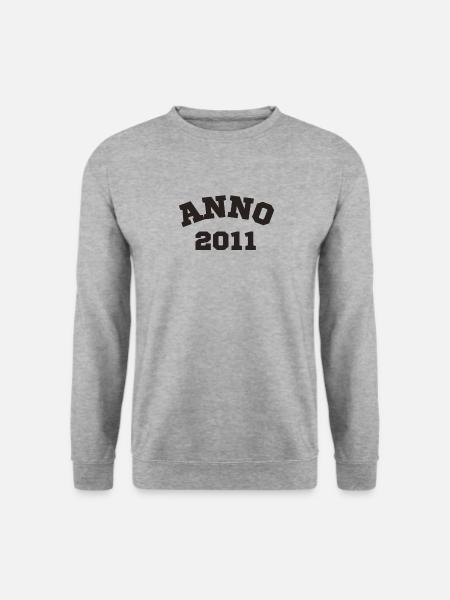 Anno 2011 bursdag fødselsår - Genser unisex - gråhvit melert