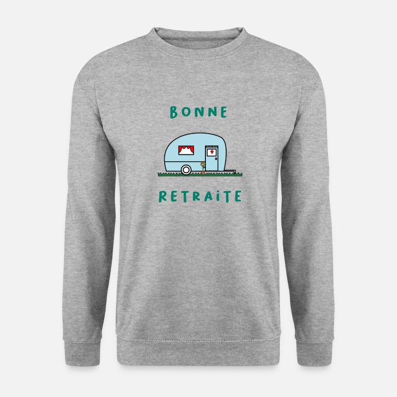 RETRAITE. BONNE RETRAITE. JOYEUSE RETRAITE - Sweat-shirt Unisexe - gris chiné