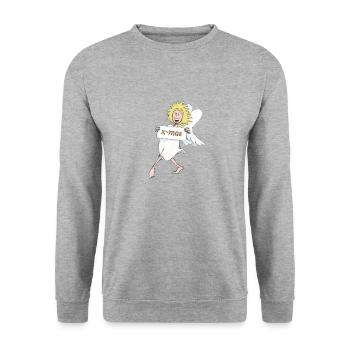 Cloud nine xmas - Unisex Sweatshirt - salt & pepper - Front - Alina (178cm) & Michal (187cm)