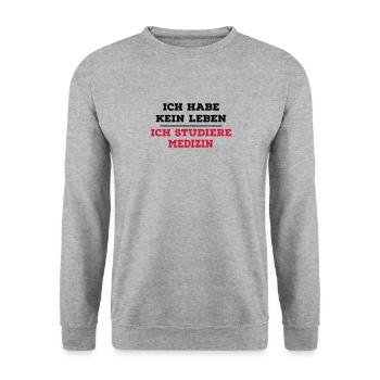 Médecine - Sweat-shirt Unisexe - gris chiné - Devant - Alina (178cm) & Michal (187cm)