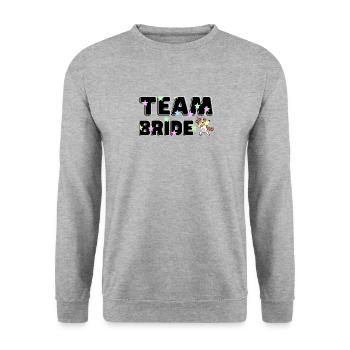 Magical Team Bride Enterrement de vie de jeune fille - Sweat-shirt Unisexe - gris chiné - Devant - Alina (178cm) & Michal (187cm)