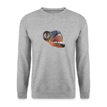 piranha am431 - Unisex Sweatshirt - salt & pepper - Front - Alina (178cm) & Michal (187cm)