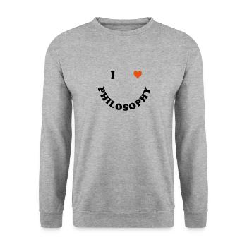 Philosophy - Unisex Sweatshirt - salt & pepper - Front - Alina (178cm) & Michal (187cm)
