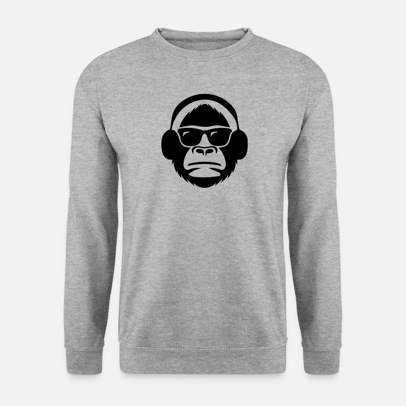 DJ Monkey - Unisex Sweatshirt - salt & pepper