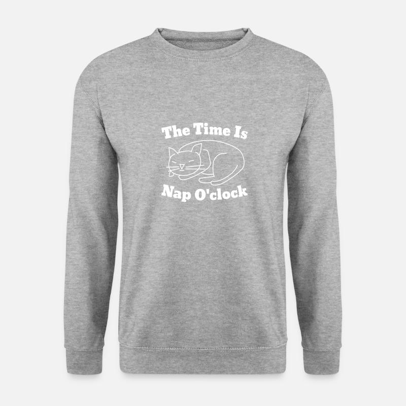 The Time is Nap O'clock - Unisex Sweatshirt - salt & pepper