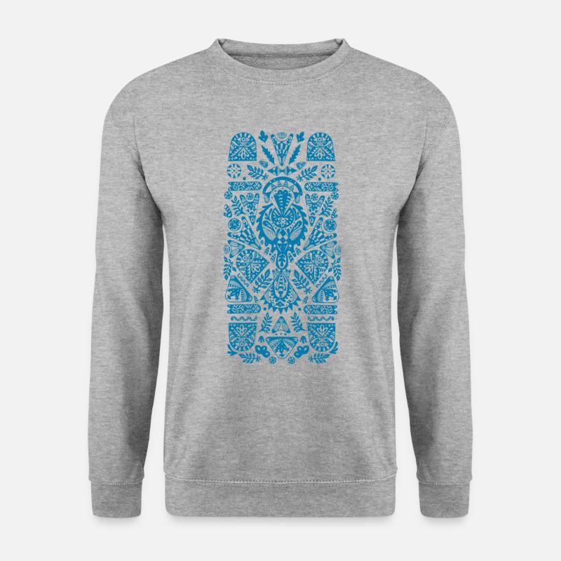 Blue organic pattern - Unisex Sweatshirt - salt & pepper