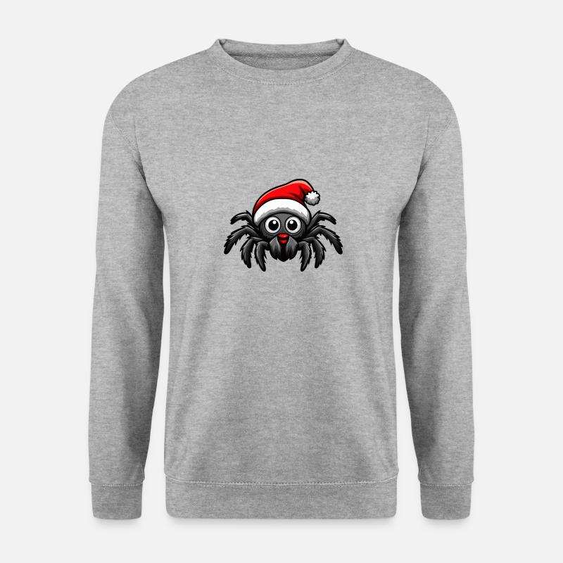 Tarantula Weihnachten - Unisex Pullover - Weißgrau meliert