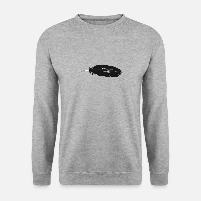 Wingardium Leviosa - Unisex Pullover - Weißgrau meliert