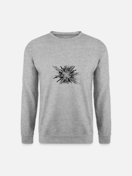 Vector Splash Explosion - Sweat-shirt Unisexe - gris chiné