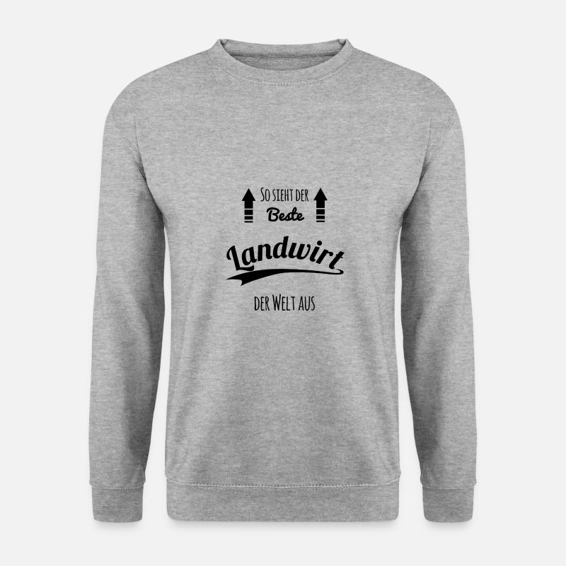 Landwirt - Unisex Pullover - Weißgrau meliert