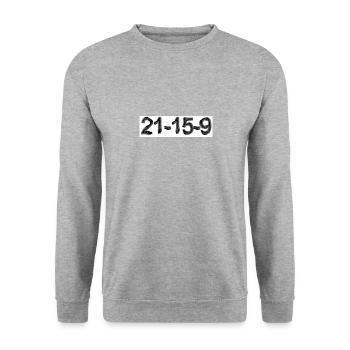 21-15-9 - Sweat-shirt Unisexe - gris chiné - Devant - Alina (178cm) & Michal (187cm)