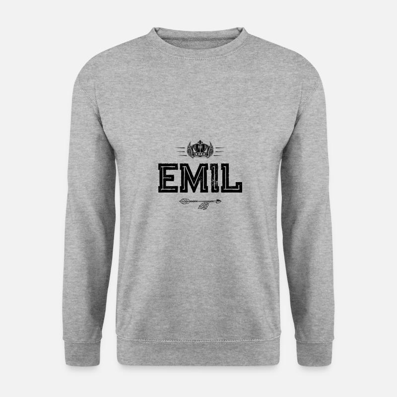 Emil - Unisex Pullover - Weißgrau meliert