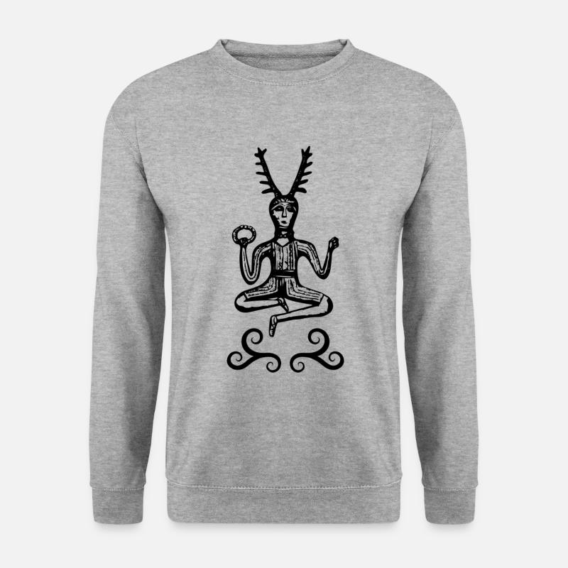 Cernunnos - Unisex Pullover - Weißgrau meliert