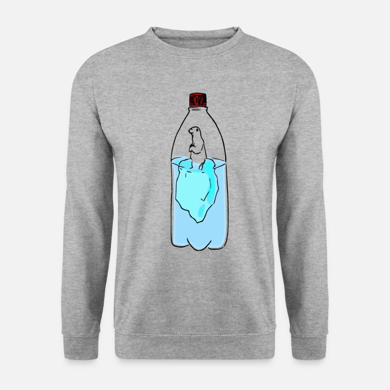 Polar bear in need - Unisex Sweatshirt - salt & pepper