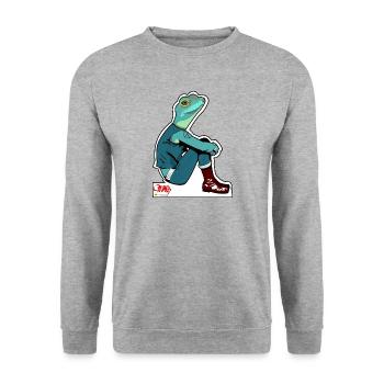 Punk - Sweat-shirt Unisexe - gris chiné - Devant - Alina (178cm) & Michal (187cm)