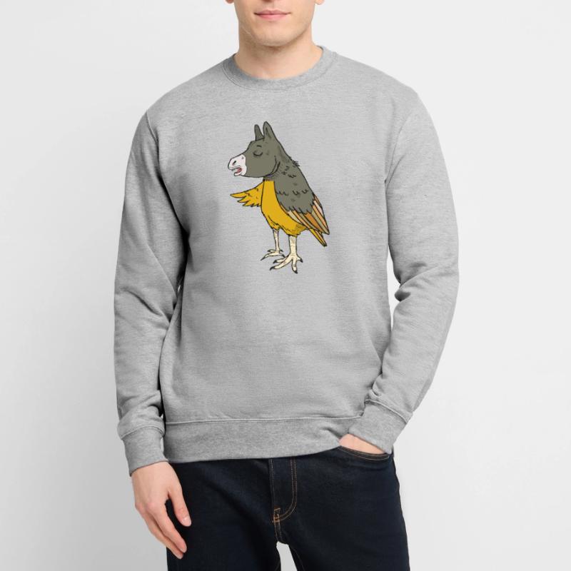 Esel oder Adler oder Vogel Eselvogel Unisex Pullover