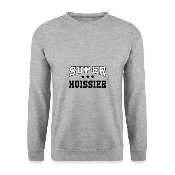 Super Hussar - Unisex Sweatshirt - salt & pepper - Front - Alina (178cm) & Michal (187cm)